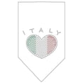 thumbnail image 1 of Italy  Rhinestone Bandana White Large, 1 of 1