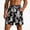 Black 5, variant on TKKCS Mens Graphic Swim Trunks- Elastic Waist Vacation Breathable Lightweight Drawstring Quick Dry Casual Beach Board Shorts Light Blue Size 2XL