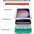 thumbnail image 5 of XCRS Samsung Galaxy A35 5G Case Heavy Duty Triple Layer Defender Cover, 5 of 5
