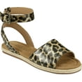 thumbnail image 1 of Women's Aerosoles Demarest Espadrille Ankle Strap Flat Sandal Leopard Faux Leather 6.5 M, 1 of 5