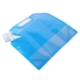 thumbnail image 4 of Bolsa de agua plegable portátil de 3 l para acampar, senderismo, supervivencia, viajes al aire libre, color azul, 4 of 10