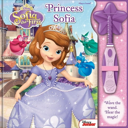 Disney Junior - Sofia the First - Princess Sofia Magic Wand and Book Set - PI Kids (Play-A-Sound)