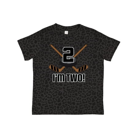 

Inktastic 2nd Birthday Ice Hockey Sports Party Boys Gift Toddler Boy Girl T-Shirt