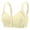 Beige01, variant on Daily Plus Size Bra for Women Wireless Ice Silk Breathable Front Closure Tank Top Solid Natural Bust