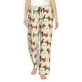thumbnail image 2 of Goofa Dachshund Dog Puppy Printed Soft Pajama Pants for Women, Wide Leg Comfy Casual Lounge Yoga Pants-Small, 2 of 9