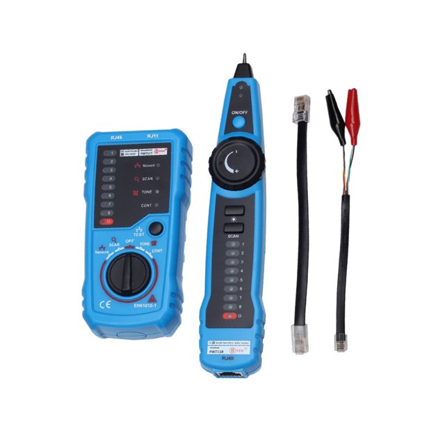 MasteelfCA 1 Set of Professional AIM Anti-jamming Line Finder Network Line Finder Network Telephone Line Finder With Battery (Blue)