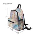 thumbnail image 3 of FORMRS School Backpack with Front Zippered Pocket 12" Student Travel Daypack, Elegant Marble Pattern, 3 of 6