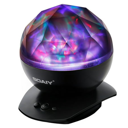 SOAIY Night Light Projector Aurora Ocean Weave Projector for Baby Kids Children & Adults, Christmas Rotating Star Projector LED Night Light Lamp with 8 Light Shows for Baby Nursery Bedroom Living (Best Baby Light Show Projector)
