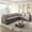 Light Grey, variant on VEPXXP Queen Size Sleeper Sofas Convertible Couches, 85.1" L Shaped Sectional Couch with Pull Out Bed, 5-Seat Modular Sofa with Convert Left/Right Facing and USB Port for Living Room, Beige