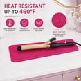 thumbnail image 6 of Heat Resistant Silicone Mat Pouch for Flat Iron, Curling Iron,Hot Hair Tools Travel accessory (Pink), 6 of 7