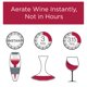 thumbnail image 5 of Vinturi Aireador y decantador de vino tinto mejora los sabores con acabado m&aacute;s suave, incluye base antigoteo, gris Vinturi NA, 5 of 7