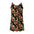 thumbnail image 6 of VBTAPA Sundresses for Women Tropical Print Sleeveless Pleated Mini Dress Hawaiian Beach Vacation Dresses Prime Sales Multicolor L, 6 of 7