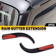 thumbnail image 4 of For Jeep Wrangler JK 2007-2018 Accessories Car ABS Water Rain Gutter Extension` Q3J6, 4 of 8