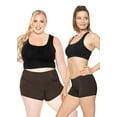 thumbnail image 2 of Stretch Is Comfort Women's Nylon/Spandex Booty Shorts | Small- 3x, 2 of 6