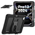 thumbnail image 5 of FJLBDE Case for iPad Pro 13 Inch (M4 2024/M5 2025), Rugged Shockproof Tablet Cases Cover with Kickstand Shoulder Strap, Black, 5 of 7
