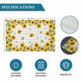 thumbnail image 6 of Sunflowers Placemats Set of 12, Gray Plaid Pastoral Vintage Bee Farm Placemats for Dining Table, Place Mats for Kitchen Tabletop, Waterproof Wipeable Dining Table Mats Set, 6 of 9