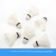 thumbnail image 4 of Premium Durable Goose Feather Shuttlecocks with Nylon Fiber Cork Base - 3-Pack in Storage Bucket for Training & Entertainment, Ideal for Wholesale and Drop Shipping, 4 of 5