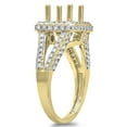 thumbnail image 2 of Dazzlingrock Collection 0.95 Carat (ctw) 14K Round Diamond Split Shank Semi Mount Engagement Ring 1 CT, Yellow Gold, Size 4, 2 of 4