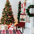 thumbnail image 4 of Christmas Dining Chair Covers Stretch Removable Washable Dining Room Chairs Protector Slipcovers Red Buffalo Plaid Merry Xmas Tree Kitchen Chair Cover for Xmas Holiday Party Home Kitchen Decor, 4 Pcs, 4 of 7