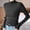 Black, variant on TRUBKH Women's Sweaters Scoop Neck Long Lantern Sleeve Thermal Shirts for Winter Thermal Shirts for Women Pullover Top Womens Thermal Tops Seamless Knit Womens Tops Black M
