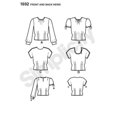 thumbnail image 3 of Simplicity Misses' Size 6-12 Retro Tops Pattern, 1 Each, 3 of 3