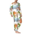 thumbnail image 2 of Naloa Gnome and Surfing Men’s Pajamas Set - Long Sleeve Button Down Sleep Shirt and Pajama Bottoms Sleepwear Set-X-Large, 2 of 7
