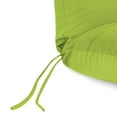 thumbnail image 6 of Jordan Manufacturing Sunbrella 74" x 22" Canvas Macaw Green Solid Rectangular Outdoor Chaise Lounge Cushion with Ties and Hanger Loop, 6 of 11