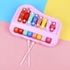 thumbnail image 2 of Xilófono y piano infantil SY-73 en rosa - Instrumento musical educativo para niños con 2 baquetas - Juguete didáctico de 8 notas en ABS, 2 of 7