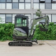 TYPHON TERROR XXV 2.7 Ton Mini Excavator with AC/Heater Cabin | 25.1 HP Kubota D1105 | Retractable Tracks