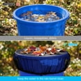 thumbnail image 4 of 2 Pcs Mesh Cover for Rain Barrel, 38.5 Inch Black Rain Barrels Net Cover, Water Collection Bucket Screen Covers to Keep Leaves Debris Out Black - 2pcs, 4 of 7