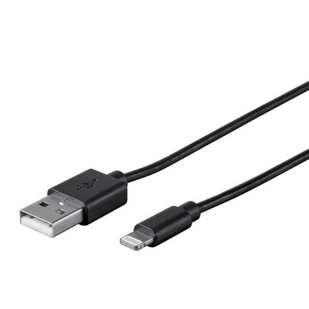 Monoprice Iphone Lightning Monoprice Apple MFi Certified Lightning to USB Charge & Sync Cable, 3ft Black for iPhone X, 8, 8 Plus, 7, 7 Plus, 6, 6 Plus, 5S , iPad Pro ()