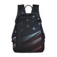 thumbnail image 1 of Fotbe American Flag Waving Print Mochila Ligera para Hombres y Mujeres - Duradera y Resistente al Agua, Ideal para Escuela, Trabajo, Viajes y Uso Diario, 1 of 7
