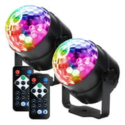 Best Disco Lights - 2-Pack Sound Activated Party Lights with Remote Control Review 