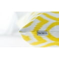 thumbnail image 5 of TreeWool (Pack of 2) Ogee Ikat Accent Decorative Cotton Throw Pillow Covers (20 x 20 Inches, Yellow), 5 of 6