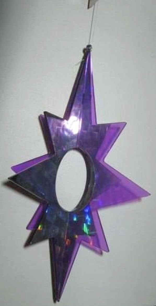 FLASHERZ Plastic SPINNER STAR Shape--PINK 
