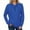 Blue, variant on IROINNID Womens Quarter Zip Hoodie Fleece Lined Pullover with Pockets Outdoor Sports Apparel Casual Streetwear Hooded Sweatshirt for Spring Fall Winter(Blue,L)