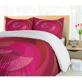thumbnail image 5 of Ambesonne Hot Pink Duvet Cover Set, Abstract Swirls Shapes, 2-Calking, Hot Pink Magenta Pink, 5 of 7