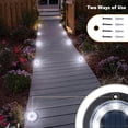 thumbnail image 4 of Solar Ground Lights Flacchi Solar Disk Light, paquete de 12, 4 of 6