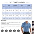 thumbnail image 3 of Men's Vertical Ribbed Polo Shirt Short Sleeve Contrast Piping Trim Stretch Collared Golf Top Casual Business Summer Shirt, 2XL, 3 of 7