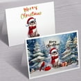 thumbnail image 3 of Merry Christmas Ragdoll Enjoys Catmas Winter Xmas Holiday 7x5in Folded Greeting Card Cat Lover Kitten Owner Gifts Idea Single Note Card with Envelope - 02022, 3 of 5