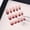 (T705) A middle ladder, variant on New handmade armor premium French blush full of diamonds fake nail patch light luxury cherry red