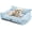 Blue, variant on Cat Couch & Dog Couch Bed, Cute Cat Sofa, Checkered Dog Bed with Washable Cover, Pink, 32"L x 24"W x 10"h