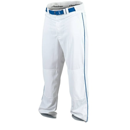 Youth Baseball Pant (White/Royal, X-Large), polyester from USA