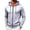 1#Dark Gray, variant on Men's Full Zip Waffle Knit Hoodie – Cardigan Sweatshirt for Spring Autumn, Lightweight Jacket with Hood, Textured Pullover for Layered Outfits & Weekends,Light Gray M