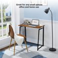 thumbnail image 2 of No-Assembly Foldable Home Office Desk, 31 inch Portable Writing Computer Desk Space Saving Small Compact Desk with Stable Metal Frame, 2 of 8