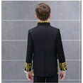 thumbnail image 5 of Boy Knight Prince Palace Dress Chorus Costume Children Stage Charming Performance Clothing Set Kids Blazer Pants, 5 of 7
