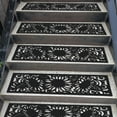 thumbnail image 6 of Clearance! Denhf Rubber Stair Treads Mat, Non-slip Hollow Design Step Mats, Modern Stair Rugs for Indoor Outdoor Entrance, Stairs, and Steps, Stair Covers, Stair Runner, 29.1x9.5 Inch, Black, 6 of 7