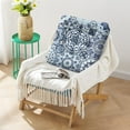 thumbnail image 4 of 22" Square Dutch Velvet Meditation Cushion, Bohemian Floor Pillow for Reading, Yoga, and Lounging, 4 of 7