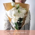 thumbnail image 3 of Flower Bouquet Sleeve Clear Cellophane Plastic Packaging Bags-50 Counts (Brown), 3 of 5