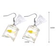 Interesting Personality Transparent Water Bag Girl Earring Jewelry